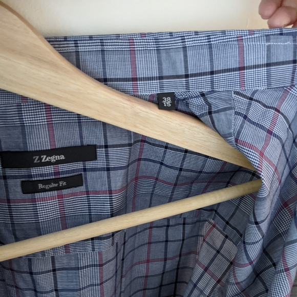 Z Zegna Plaid Dress Shirt - Picture 3 of 6